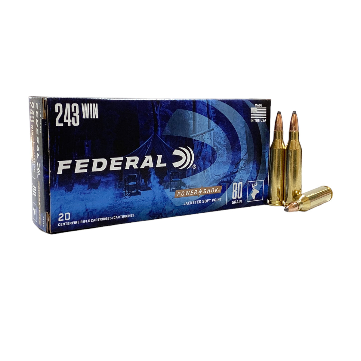 Federal Power Shok 243 WIN - Defender Ammunition